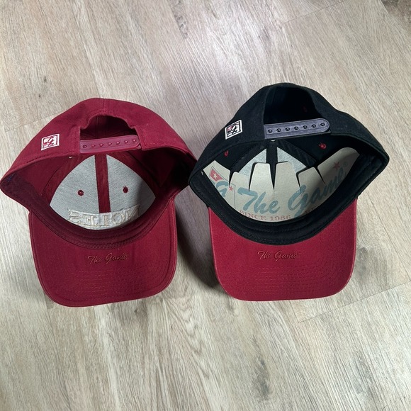 The Game Florida State Seminoles Snapback Hat Garnet Black Lot of‎ 2 Caps - Picture 3 of 7